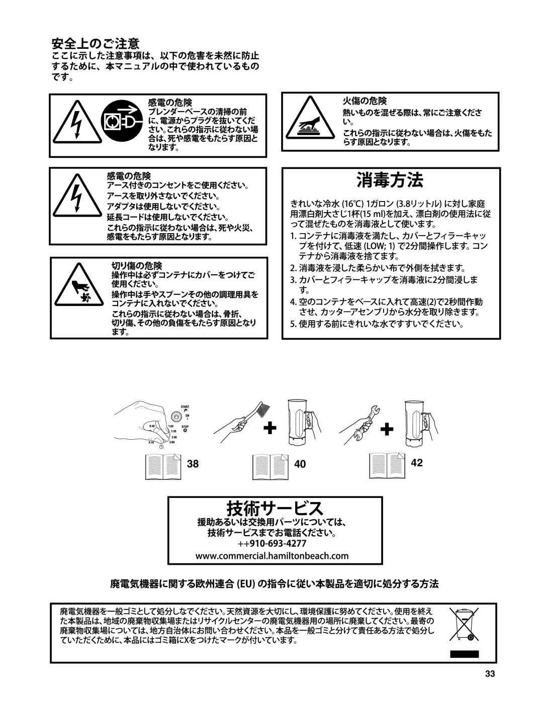 Hamilton Beach HBF400 operation manual 