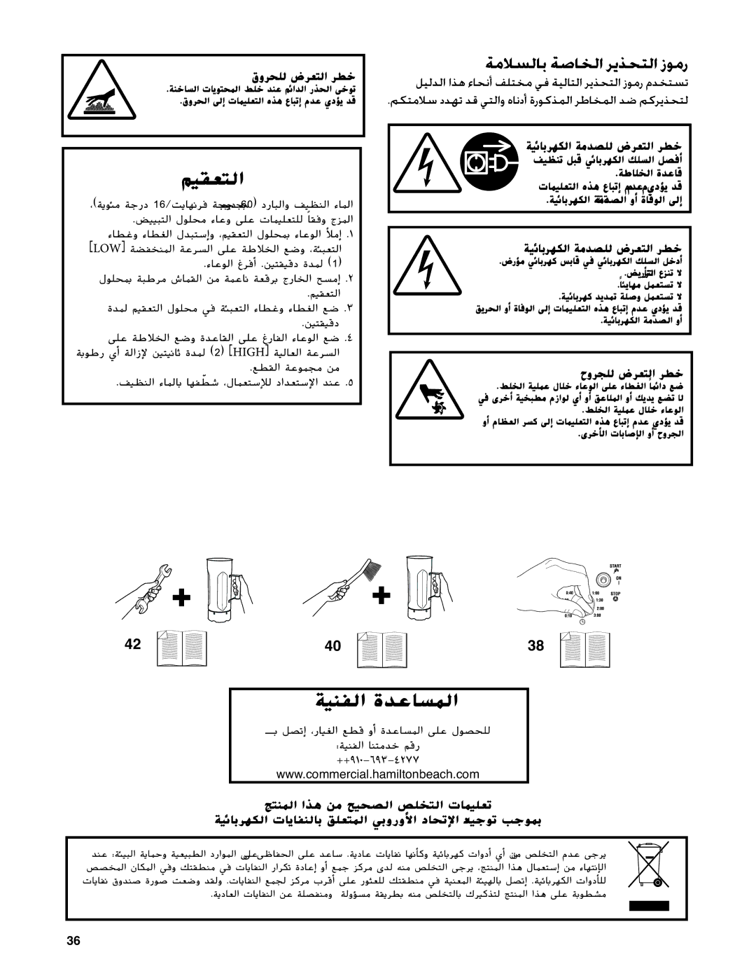 Hamilton Beach HBF400 operation manual 