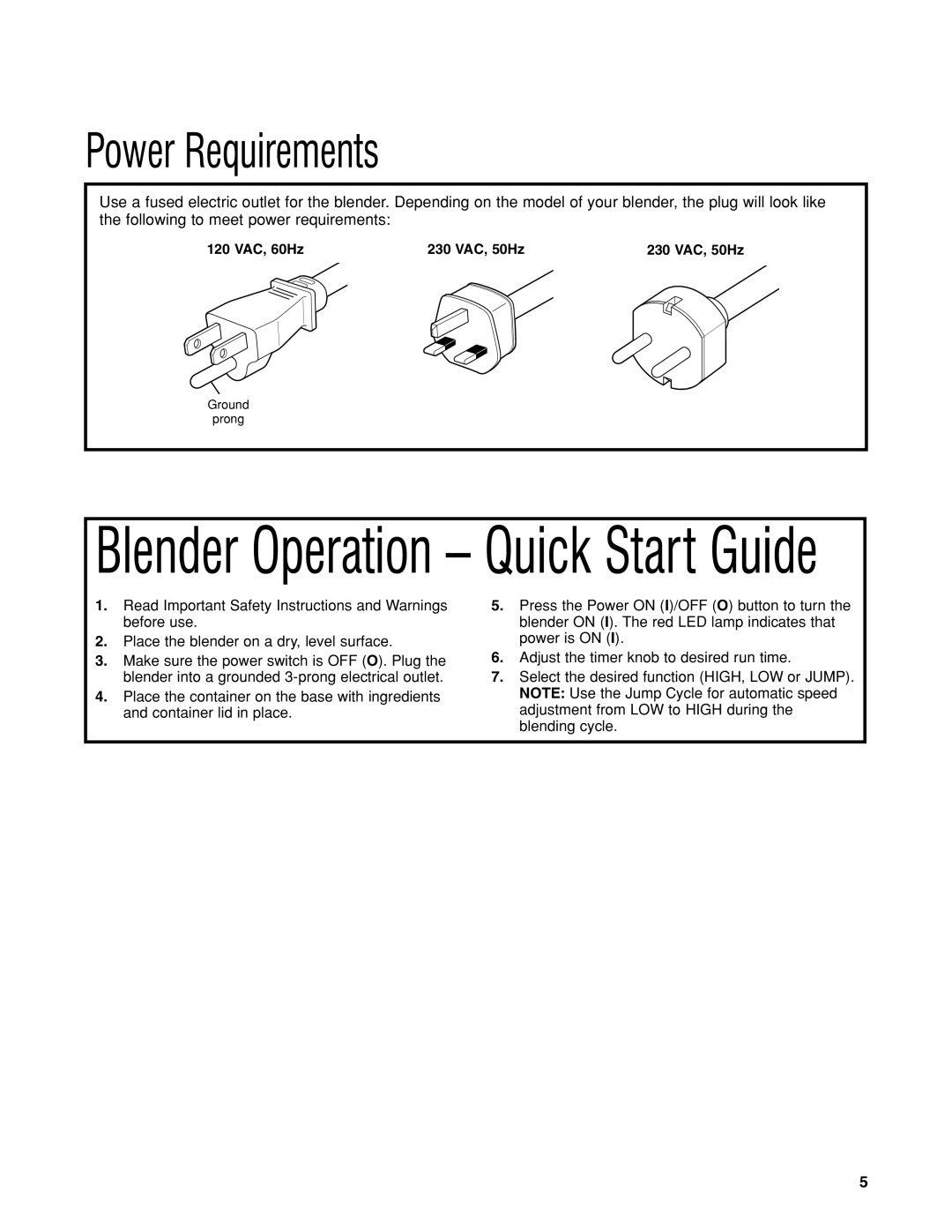 Hamilton Beach HBH650 manuel dutilisation Blender Operation Quick Start Guide 