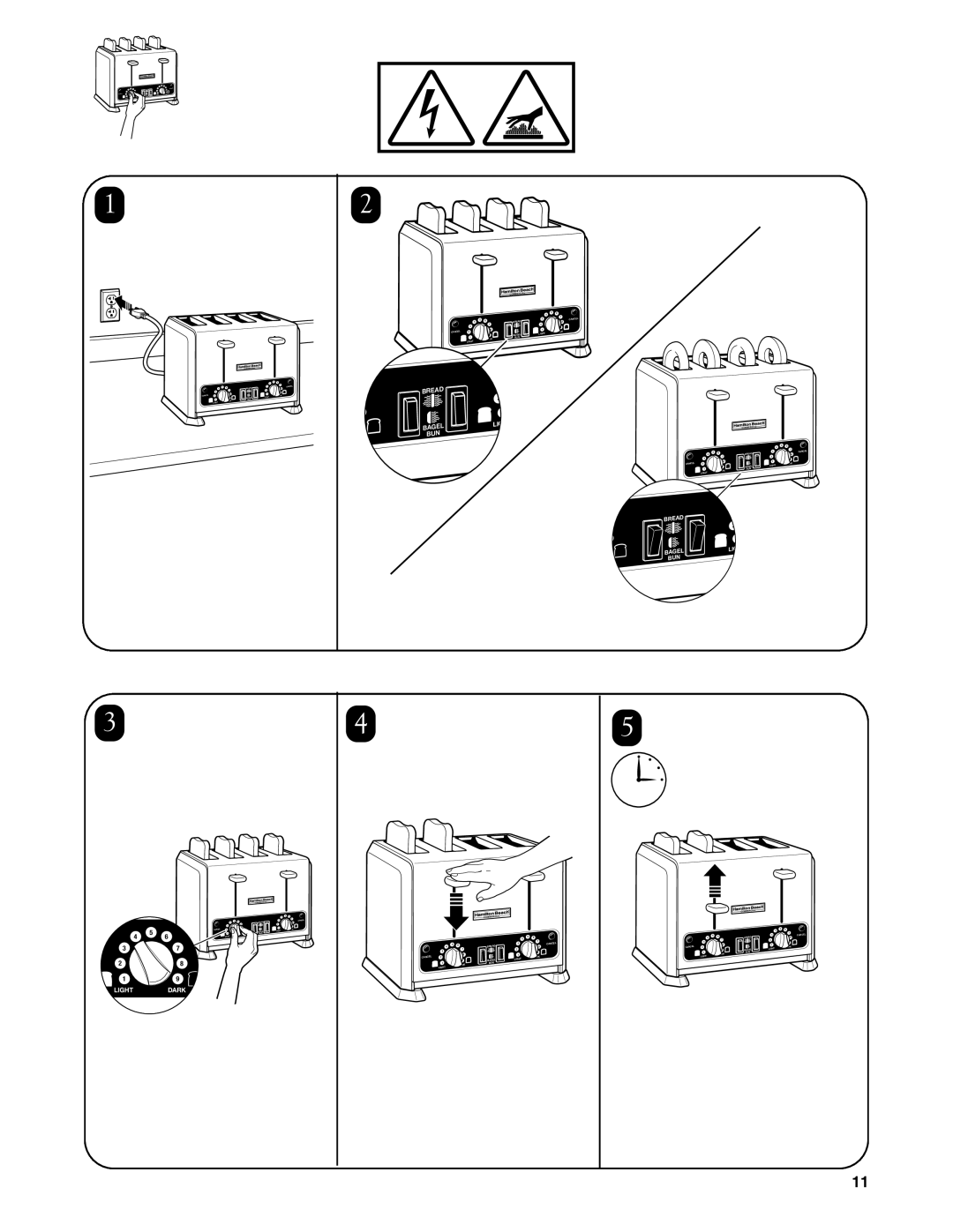 Hamilton Beach HTS455, HTS450 operation manual Bun 