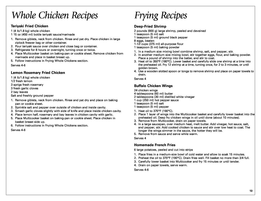 Hamilton Beach Meal Maker Whole Chicken Recipes, Frying Recipes, Teriyaki Fried Chicken, Lemon Rosemary Fried Chicken 