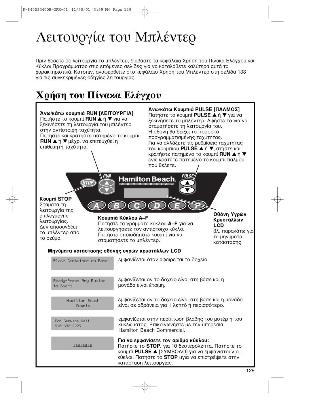 Hamilton Beach Summit Series operation manual ÃõÞîè Ëçòñî ºòùóôÀììöî, »èîàíáôá ëáôÀóôáóè÷ ïõÞîè÷ ùçòñî ëòùóôÀììöî LCD 