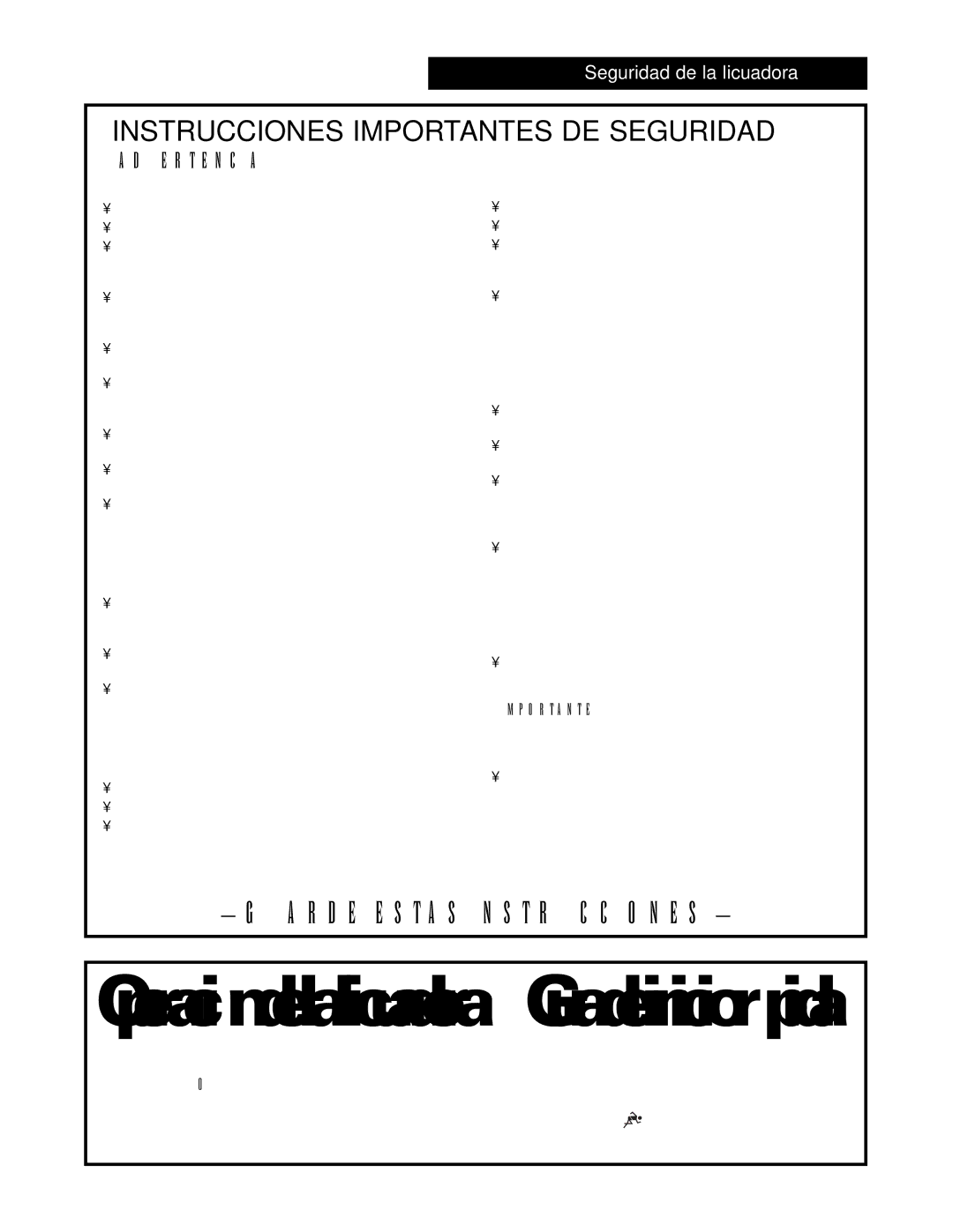 Hamilton Beach Tempest Series operation manual Operación de la licuadora Guía de inicio rápida 