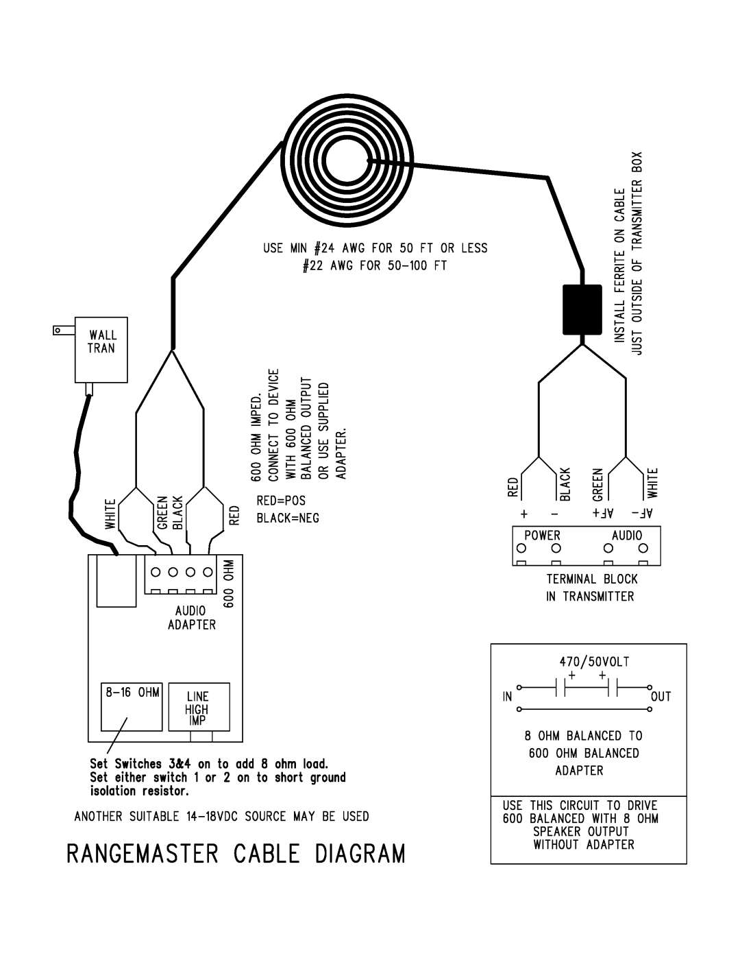 Hamilton Electronics AM1000 installation instructions 