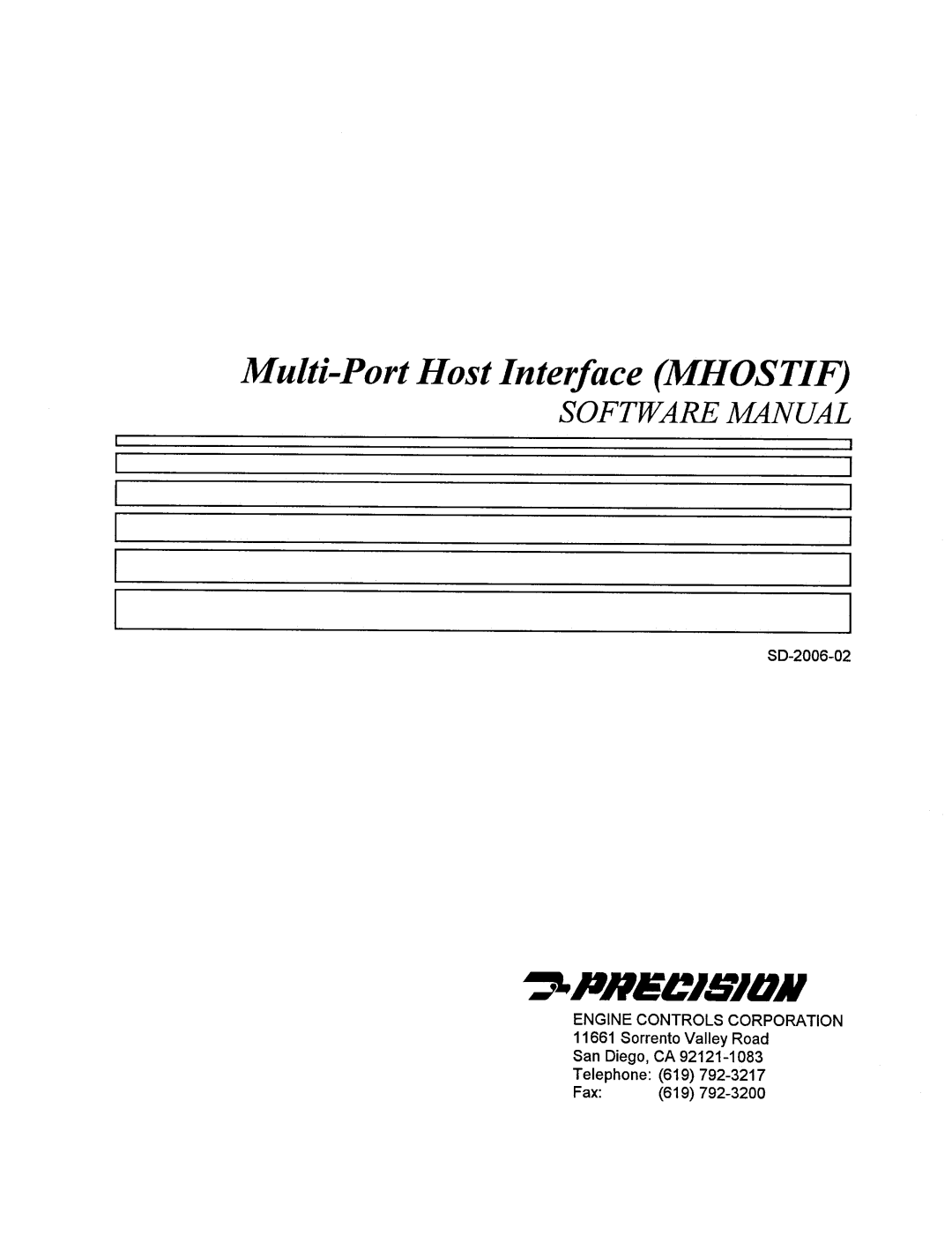 Hamilton Sundstrand Company SD-2006-02 manual 