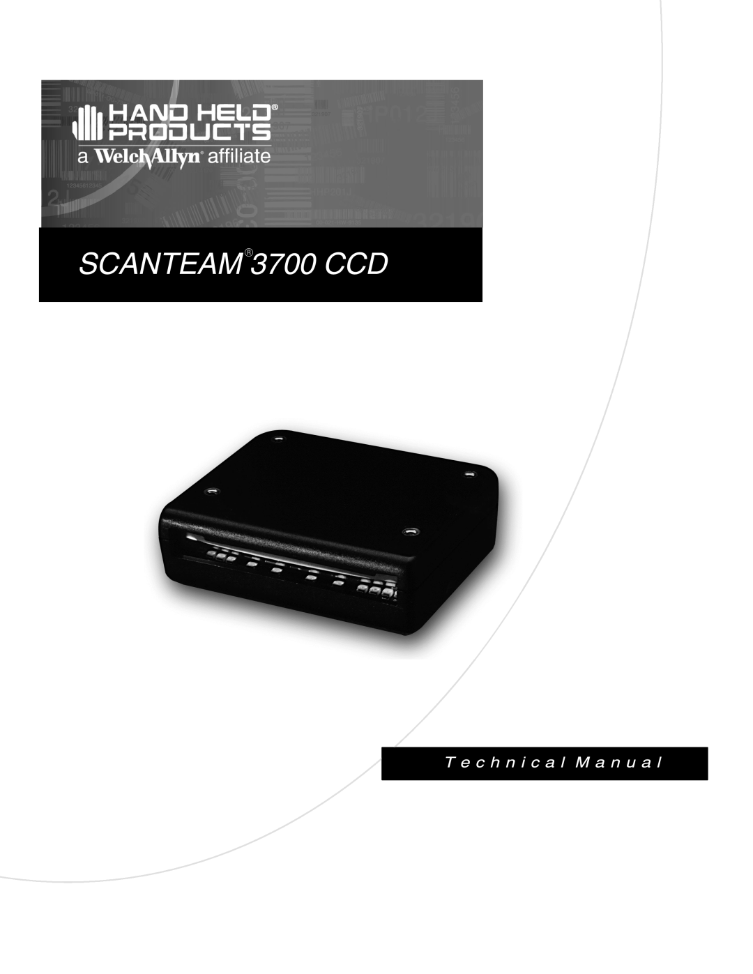 Hand Held Products manual SCANTEAMR3700 CCD 