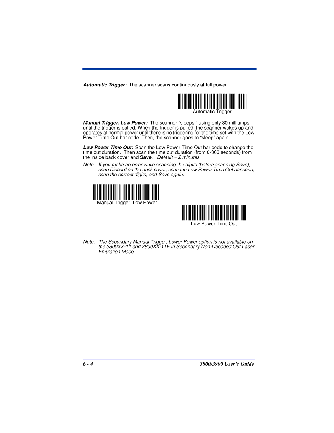 Hand Held Products manual 3800/3900 User’s Guide 