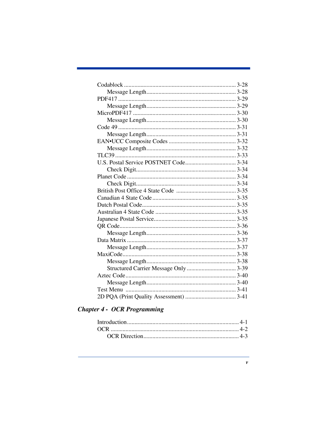 Hand Held Products 4410, 4710 manual OCR Programming 