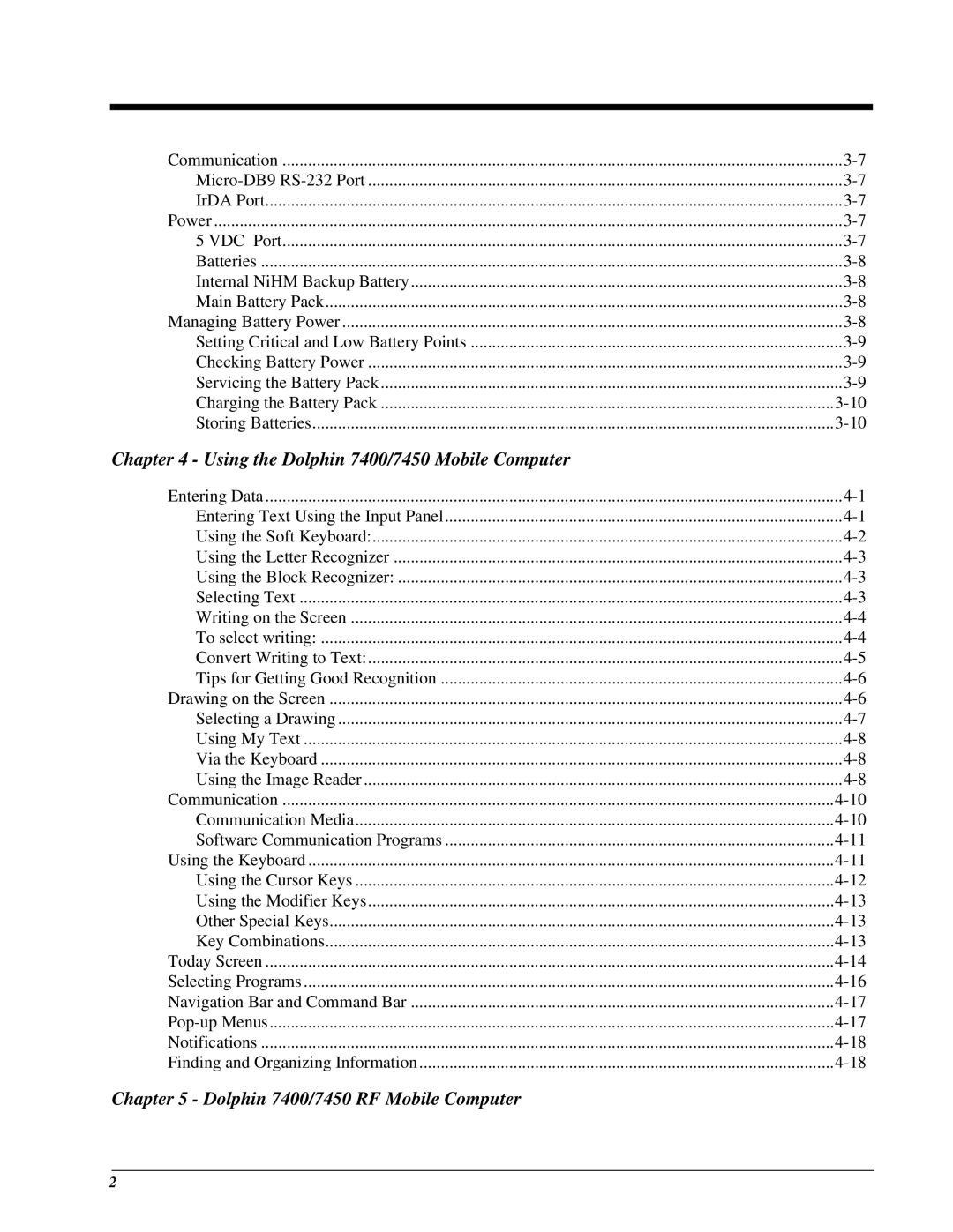 Hand Held Products manual Using the Dolphin 7400/7450 Mobile Computer 