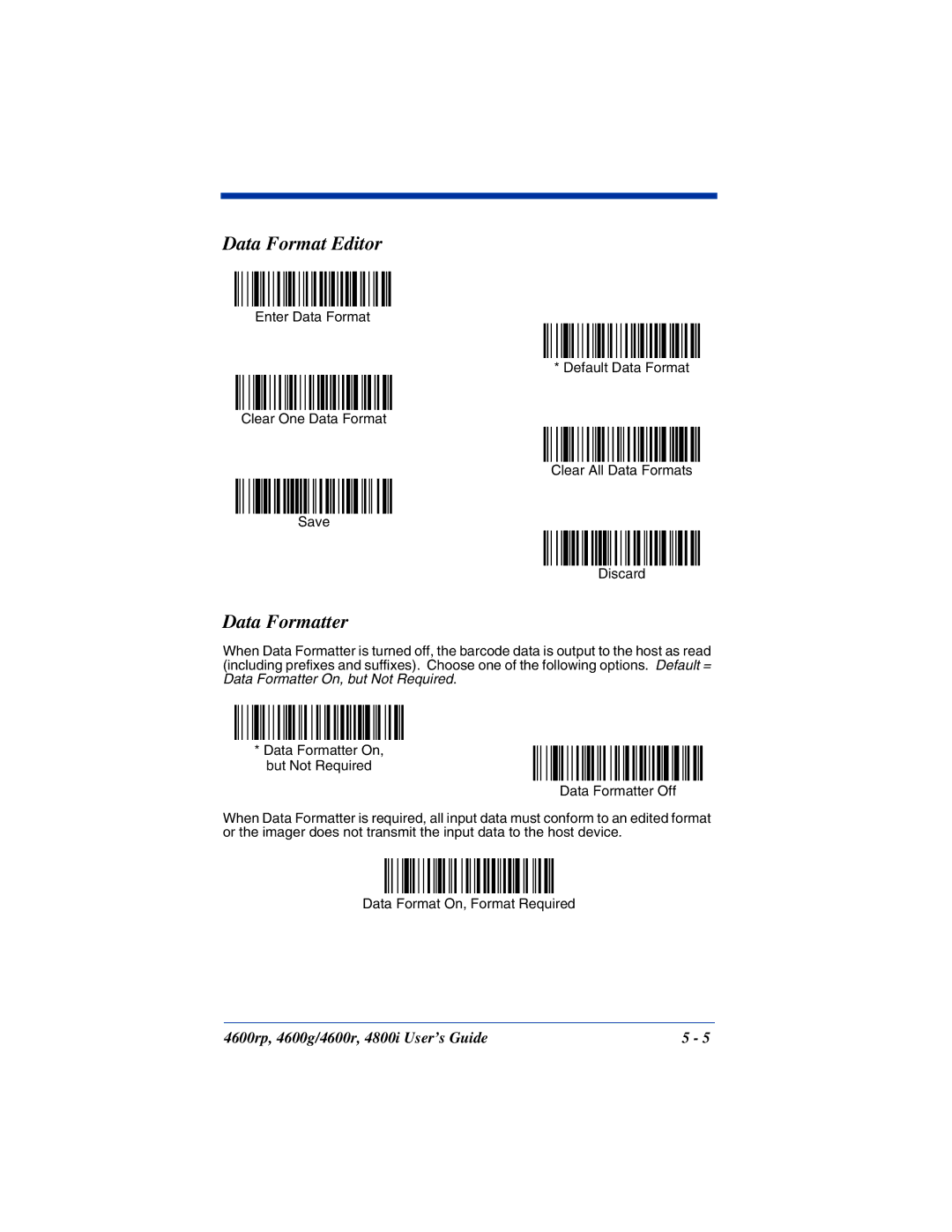 HandHeld Entertainment 4600g, 4800i, 4600rp manual Data Format Editor, Data Formatter 