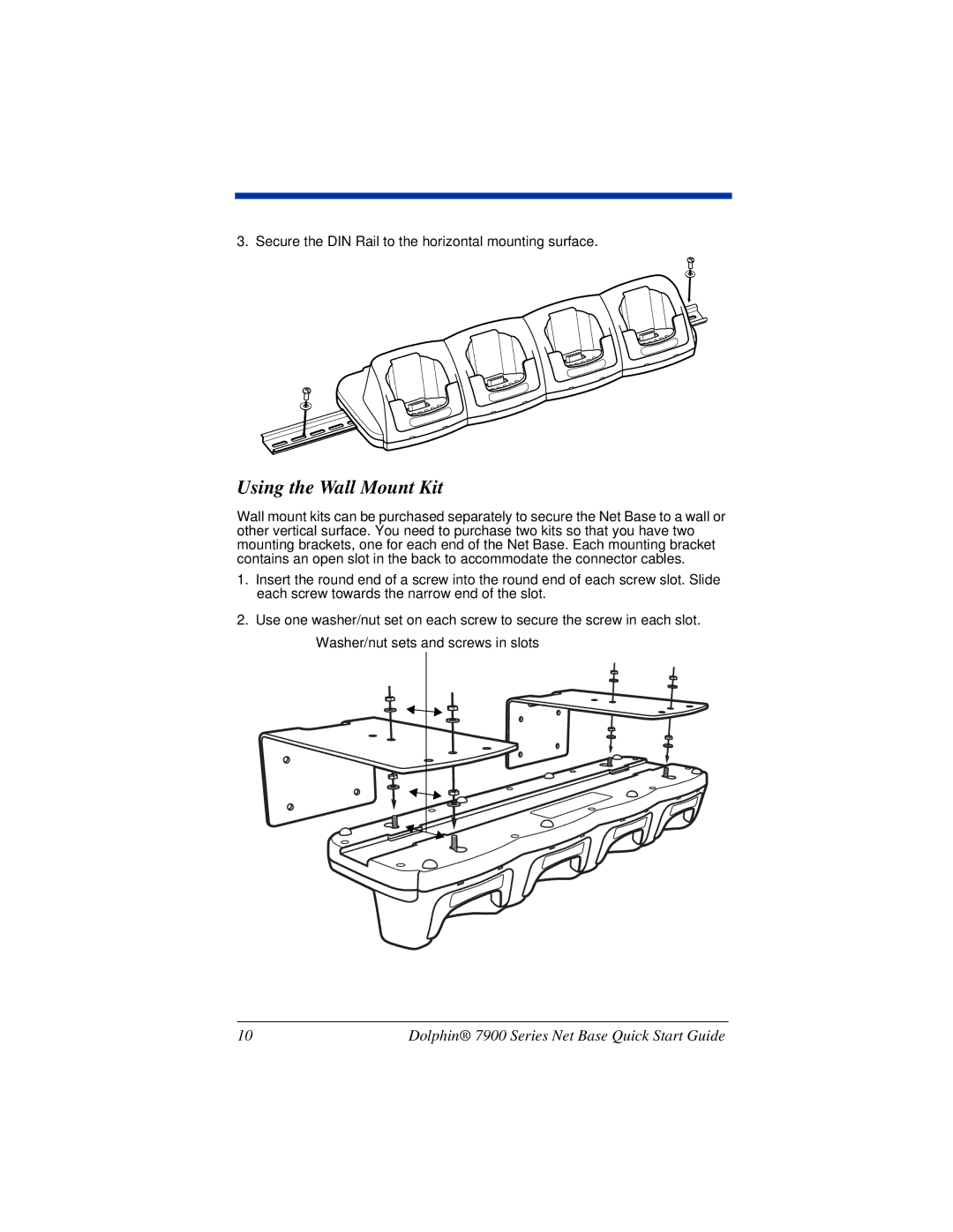 HandHeld Entertainment 7900 quick start Using the Wall Mount Kit 