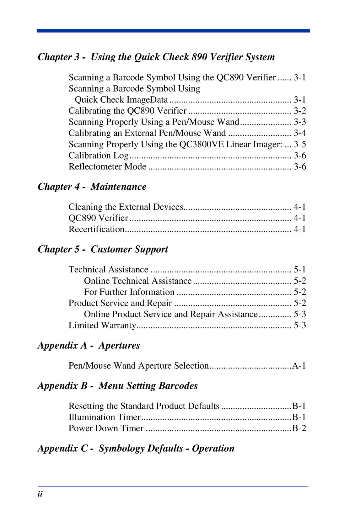 HandHeld Entertainment Quick Check 890 manual Maintenance 