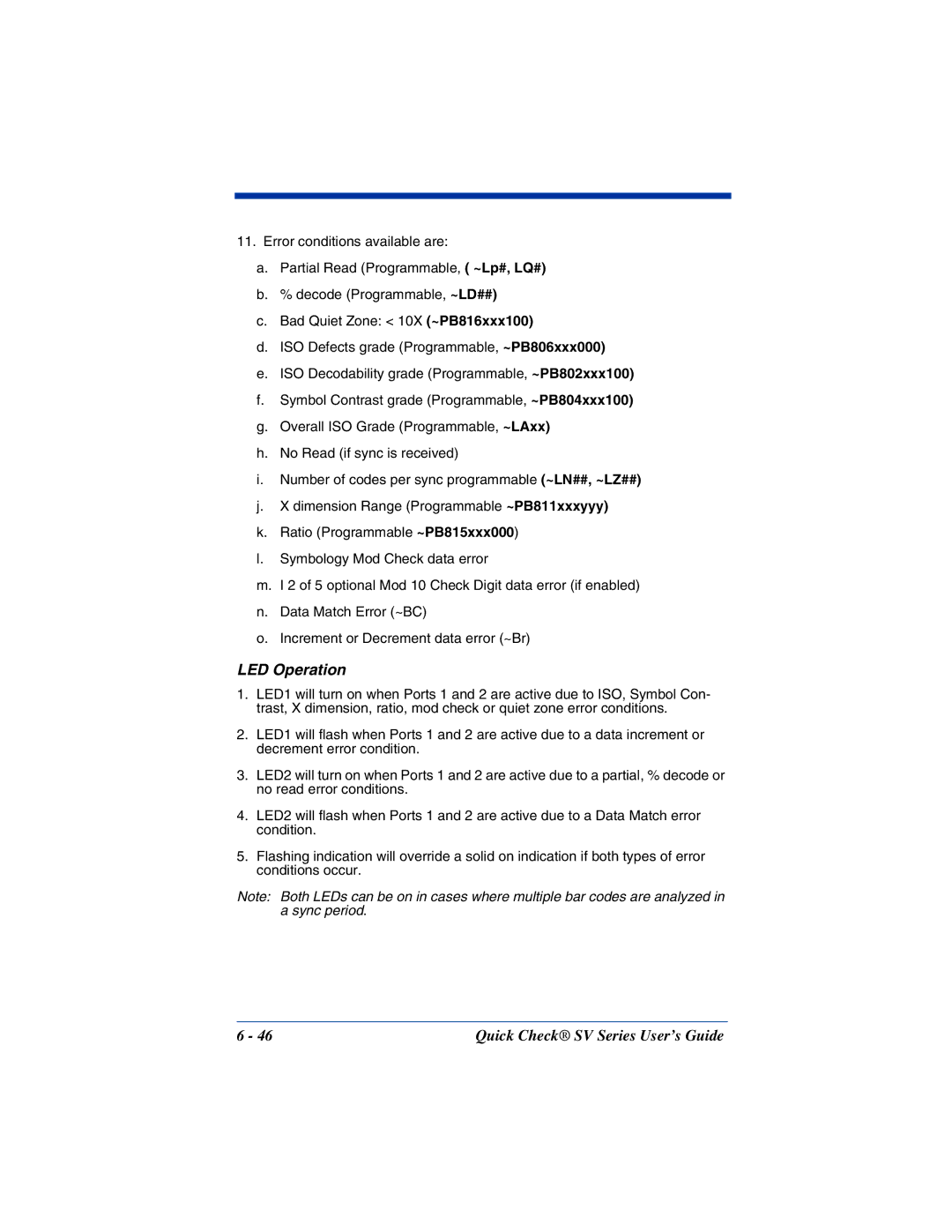 HandHeld Entertainment SV Series manual LED Operation 