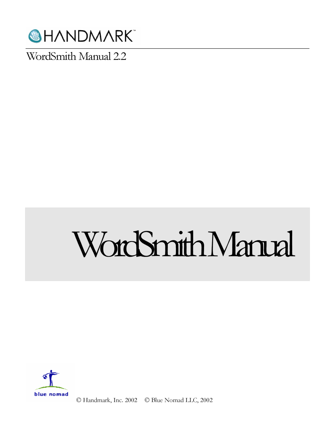 Handmark 2.2 manual WordSmithManual 