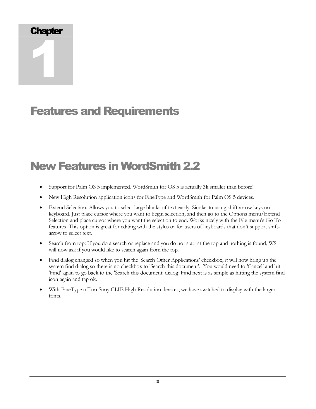 Handmark 2.2 manual Features and Requirements New Features in WordSmith 