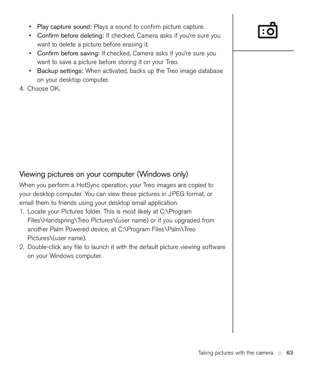 Handspring 600 manual Viewing pictures on your computer Windows only 