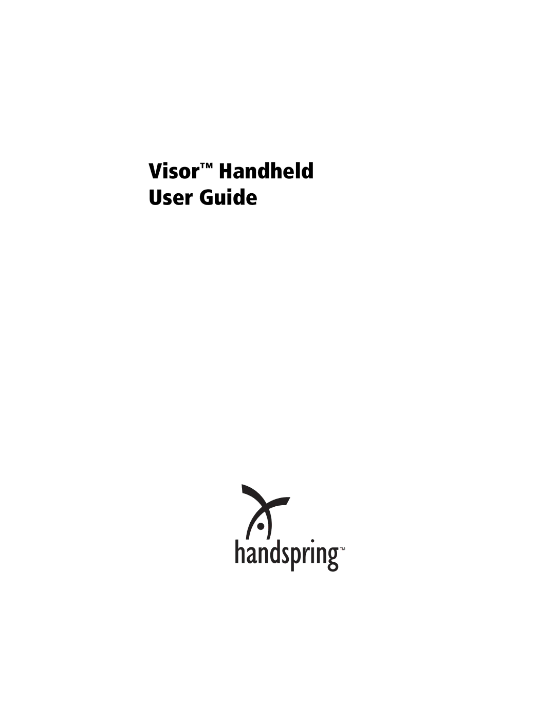 Handspring manual Visor Handheld User Guide 