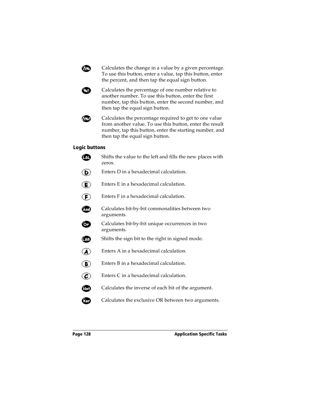 Handspring Visor manual Logic buttons 