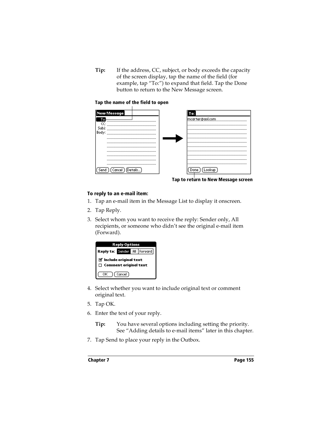 Handspring Visor manual Chapter 