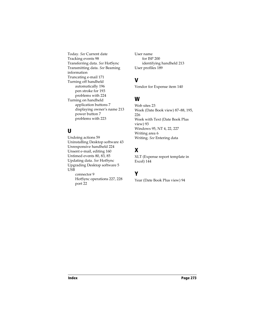 Handspring Visor manual Usb 