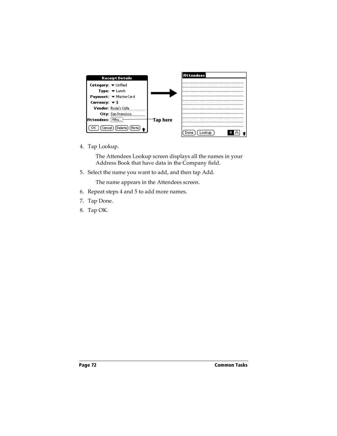 Handspring Visor manual Tap here 