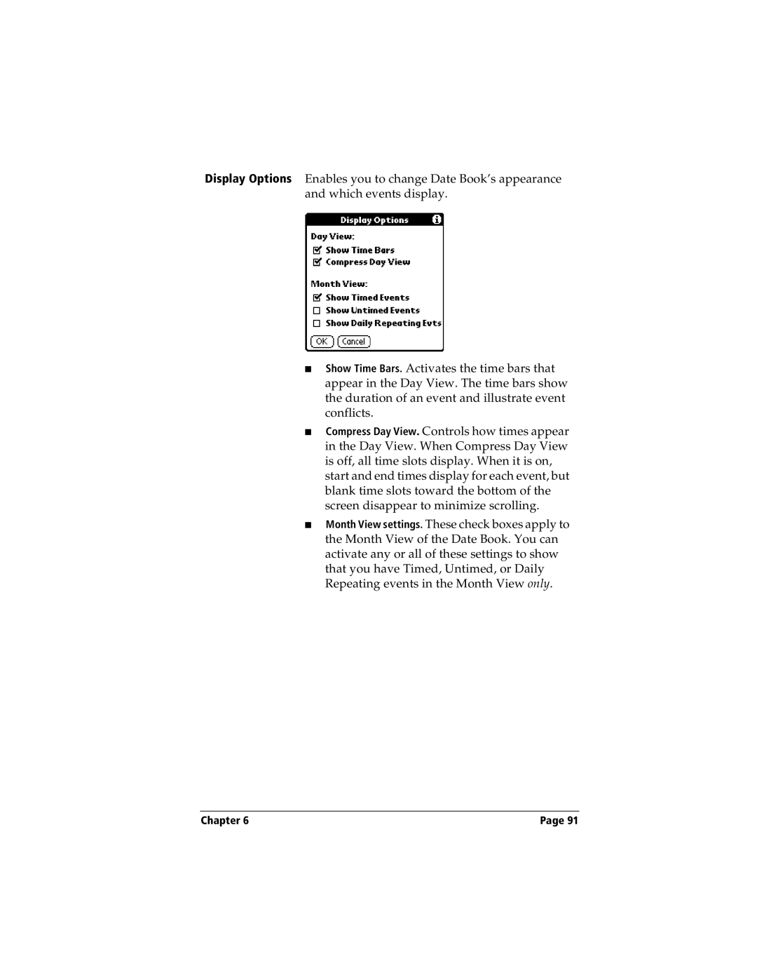 Handspring Visor manual Chapter 