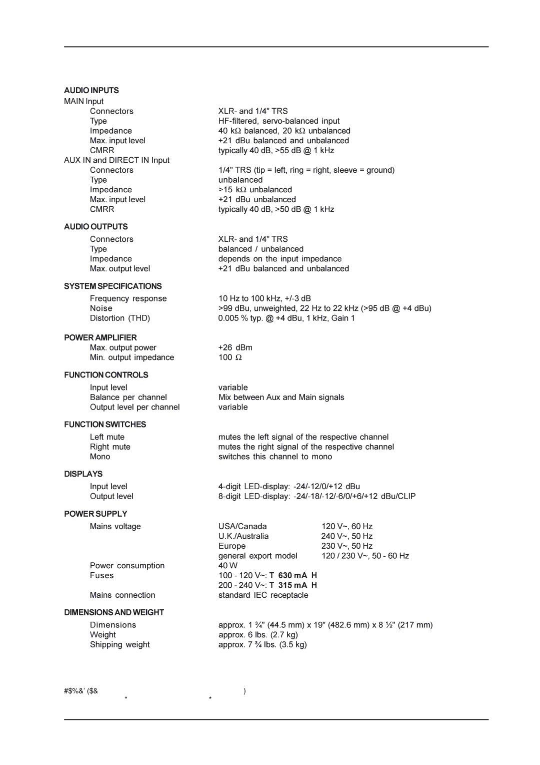 Hanns.G HA4600 manual Specifications, Audio Inputs 