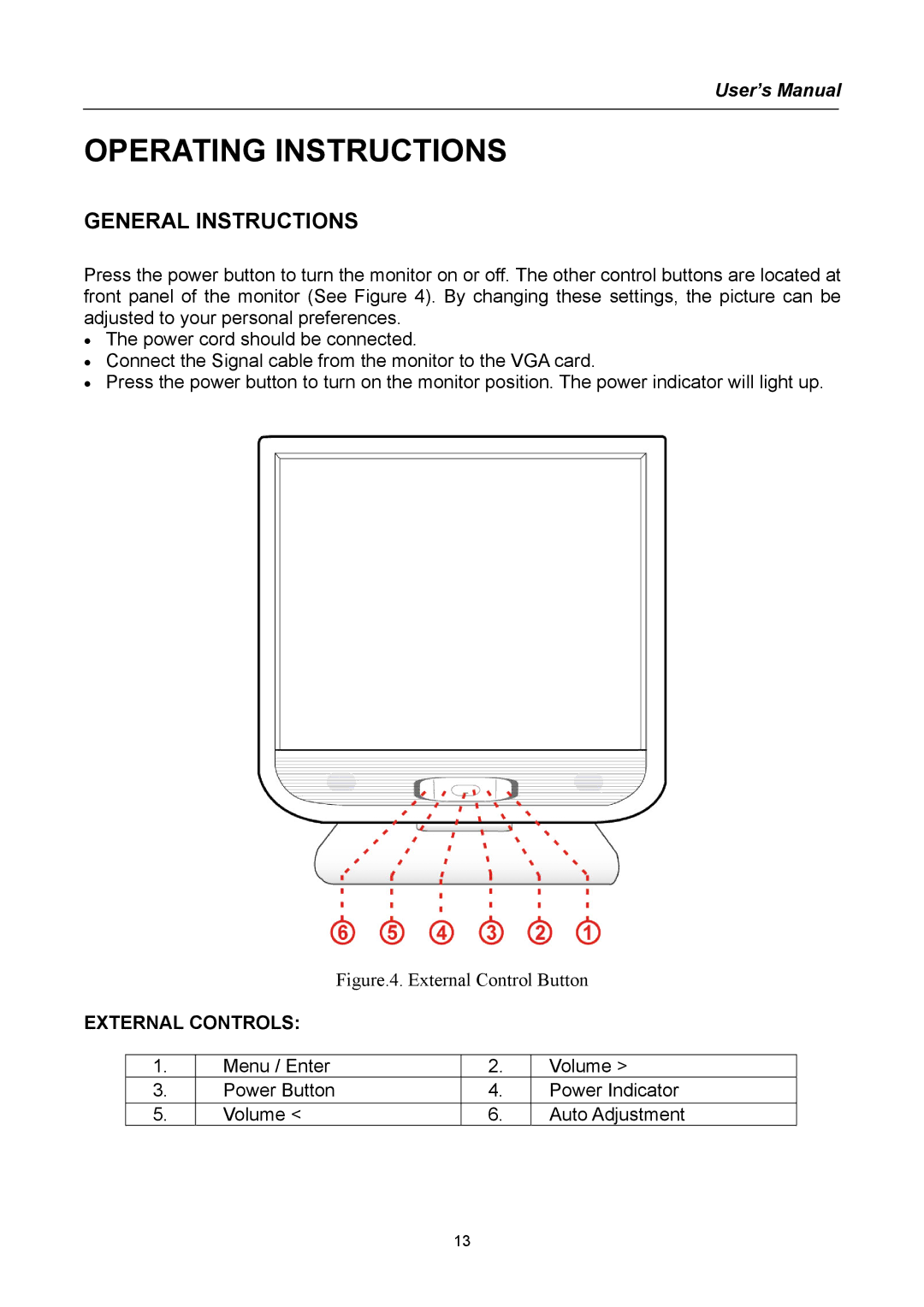 Hanns.G HN Series user manual Operating Instructions, General Instructions 