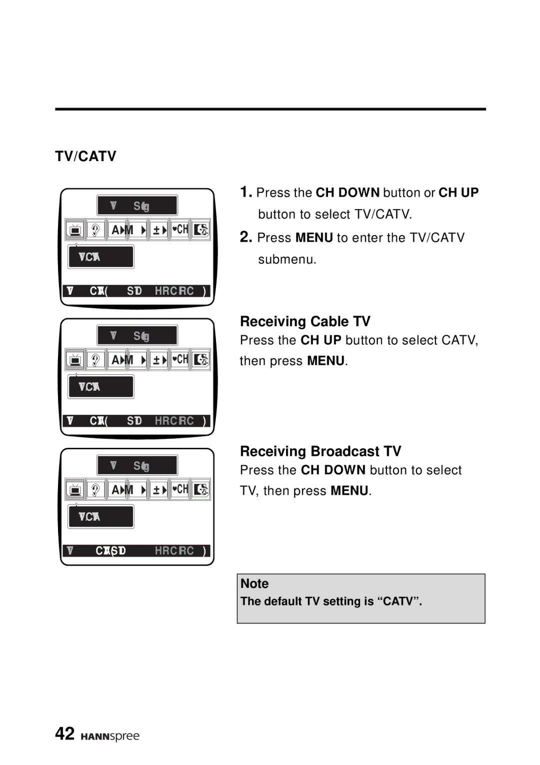 HANNspree DT0B-10A1 manual Receiving Cable TV, Receiving Broadcast TV 