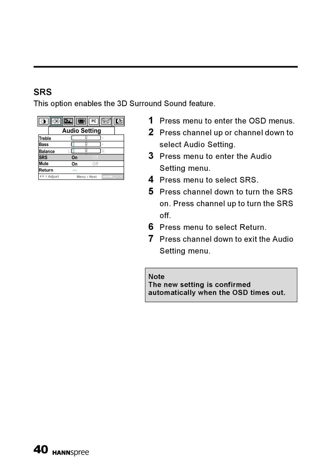 HANNspree F001-15U1-000 user manual Srs 