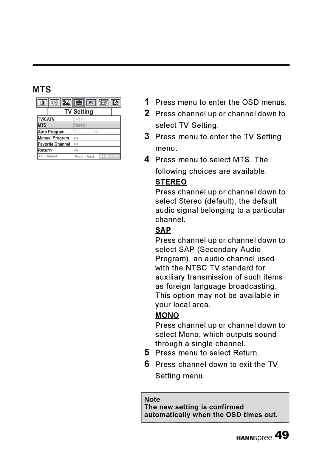 HANNspree F001-15U1-000 user manual Mts 