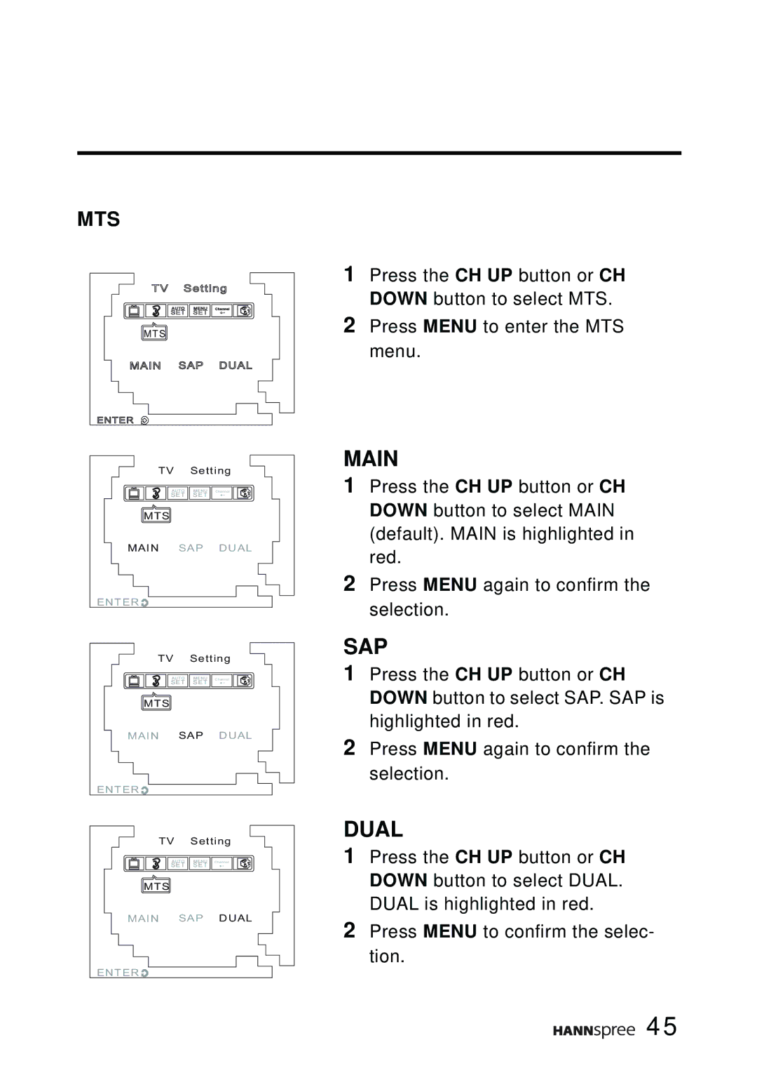 HANNspree F651-12A1 manual Main 