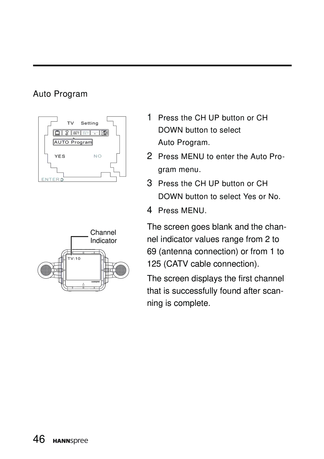 HANNspree F651-12A1 manual Auto Program 