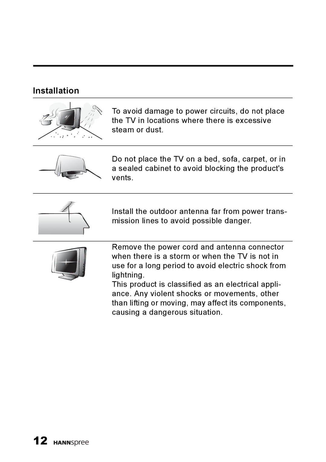 HANNspree F660-10A1 manual Installation 