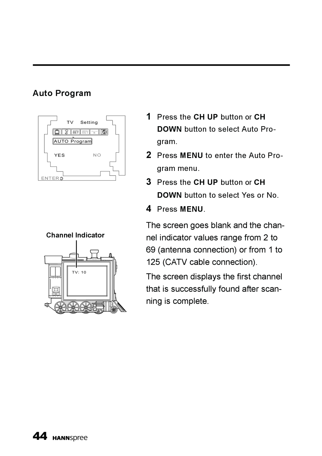 HANNspree K209-10A1 manual Auto Program 