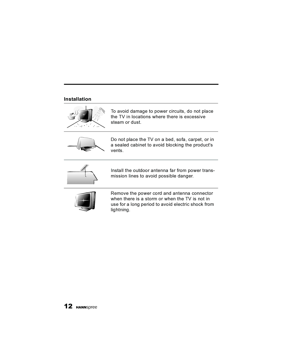 HANNspree K215-10A1 user manual Installation 