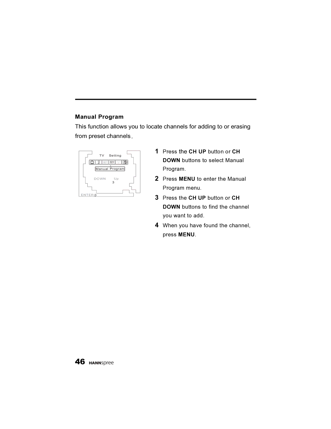 HANNspree K215-10A1 user manual Manual Program 