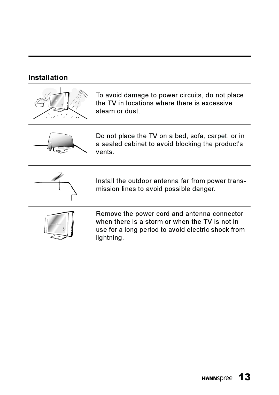 HANNspree LT11-23A1 user manual Installation 