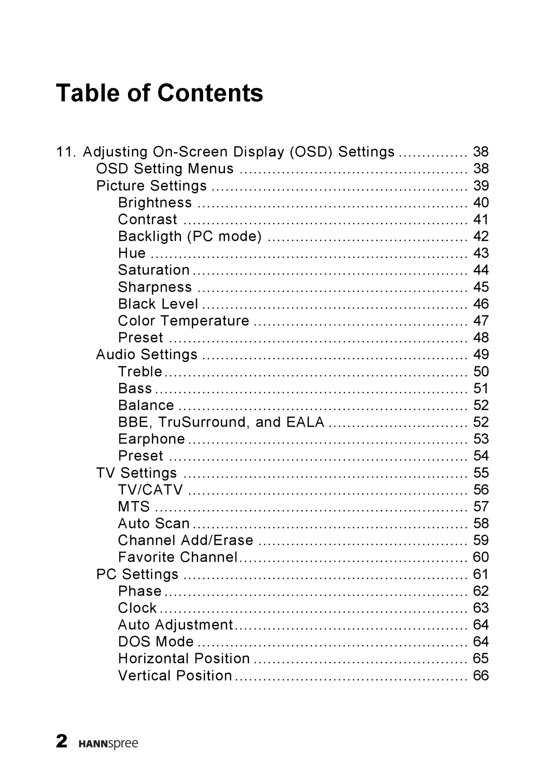 HANNspree LT11-23A1 user manual Tv/Catv Mts 