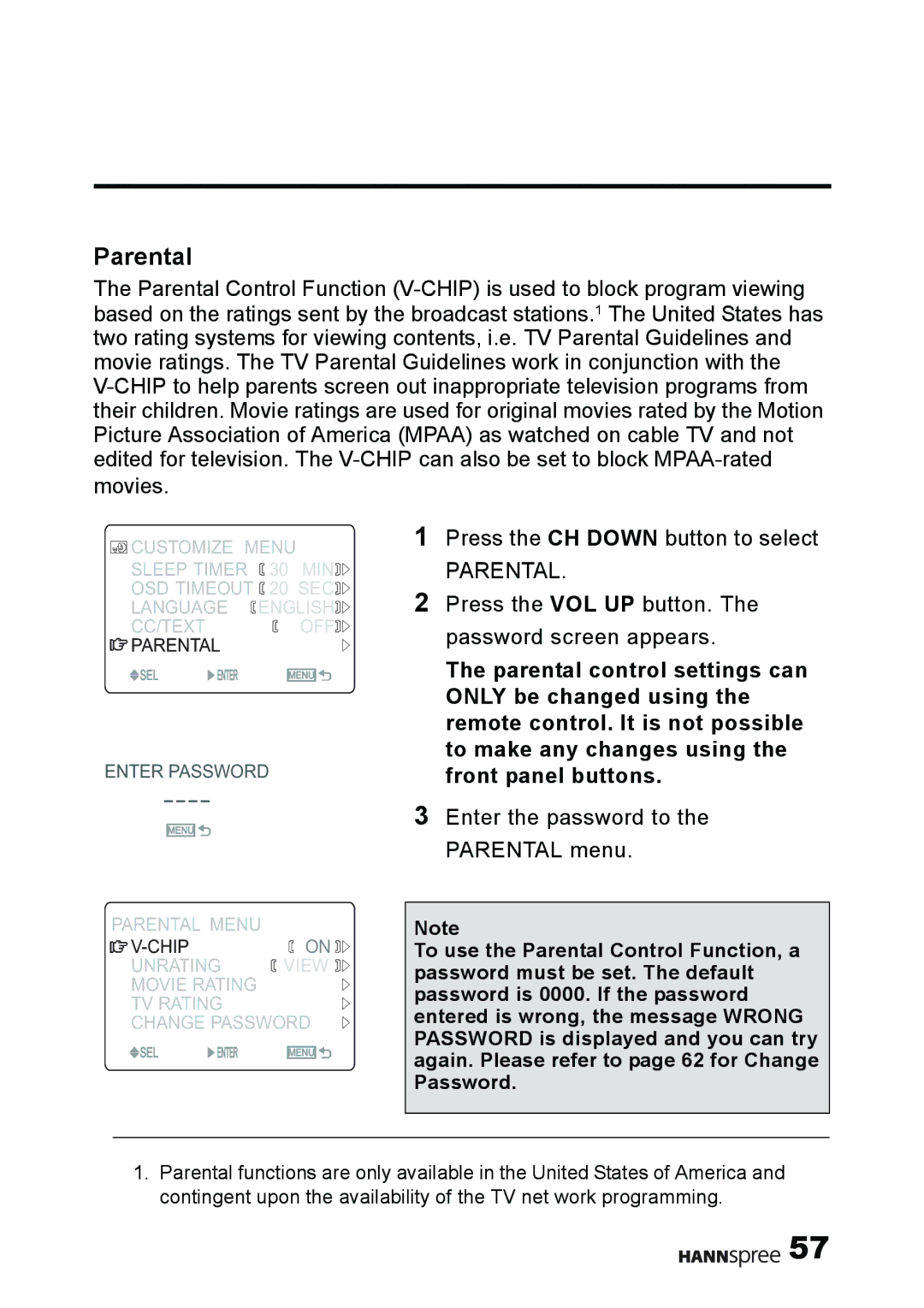 HANNspree MAK-000011 user manual Parental 