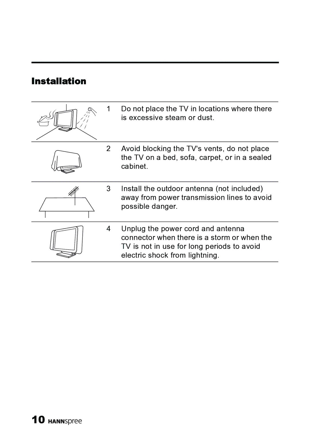 HANNspree MAK-000019 user manual Installation 