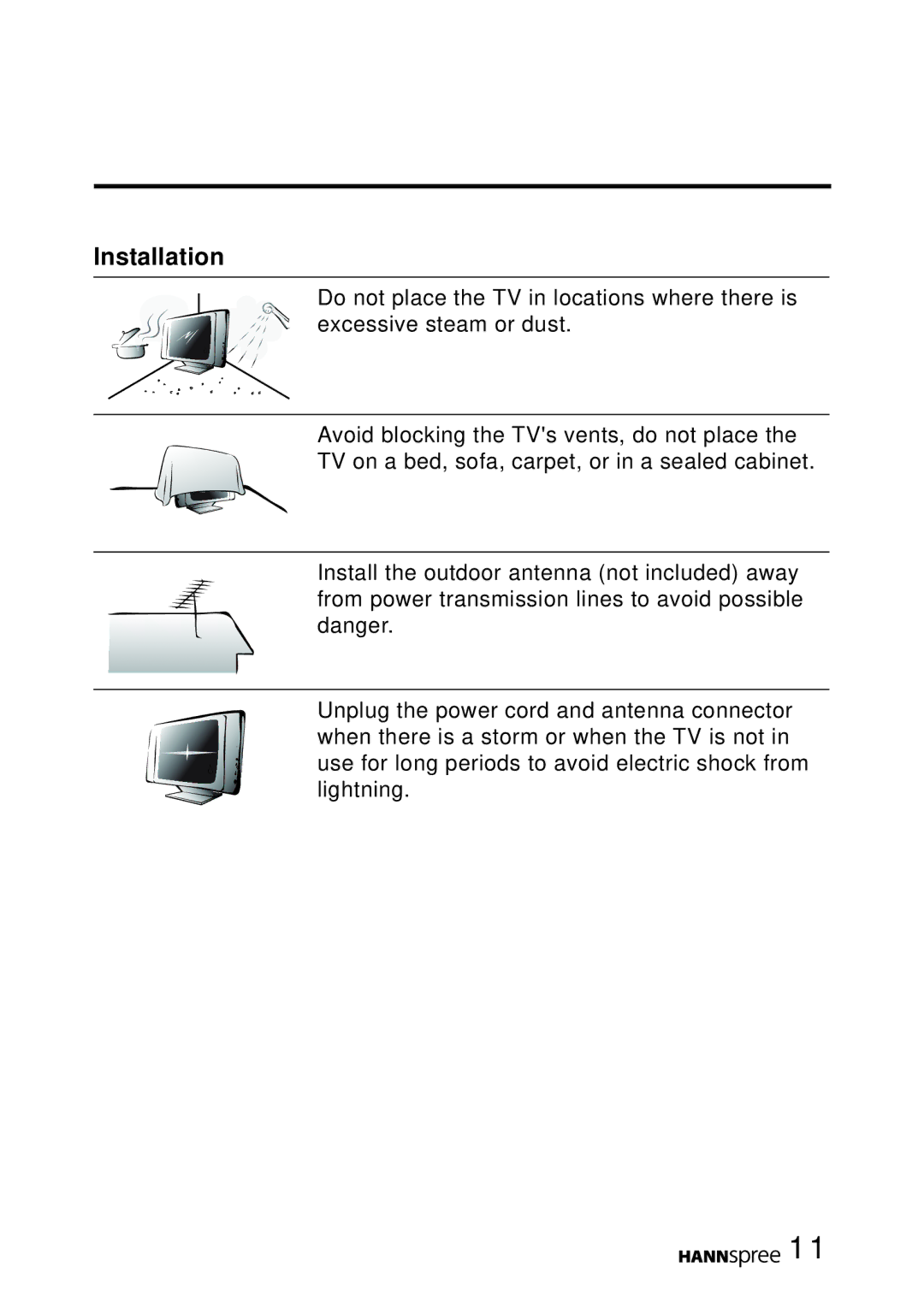 HANNspree MAK-000022 user manual Installation 