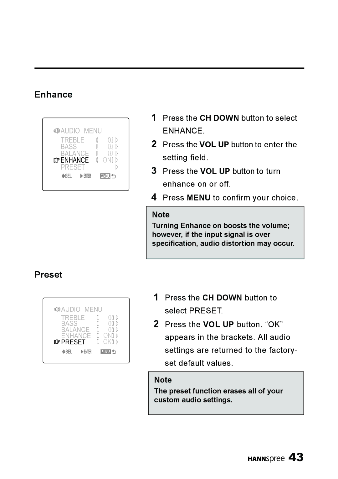 HANNspree ST09-10A1 user manual Enhance 