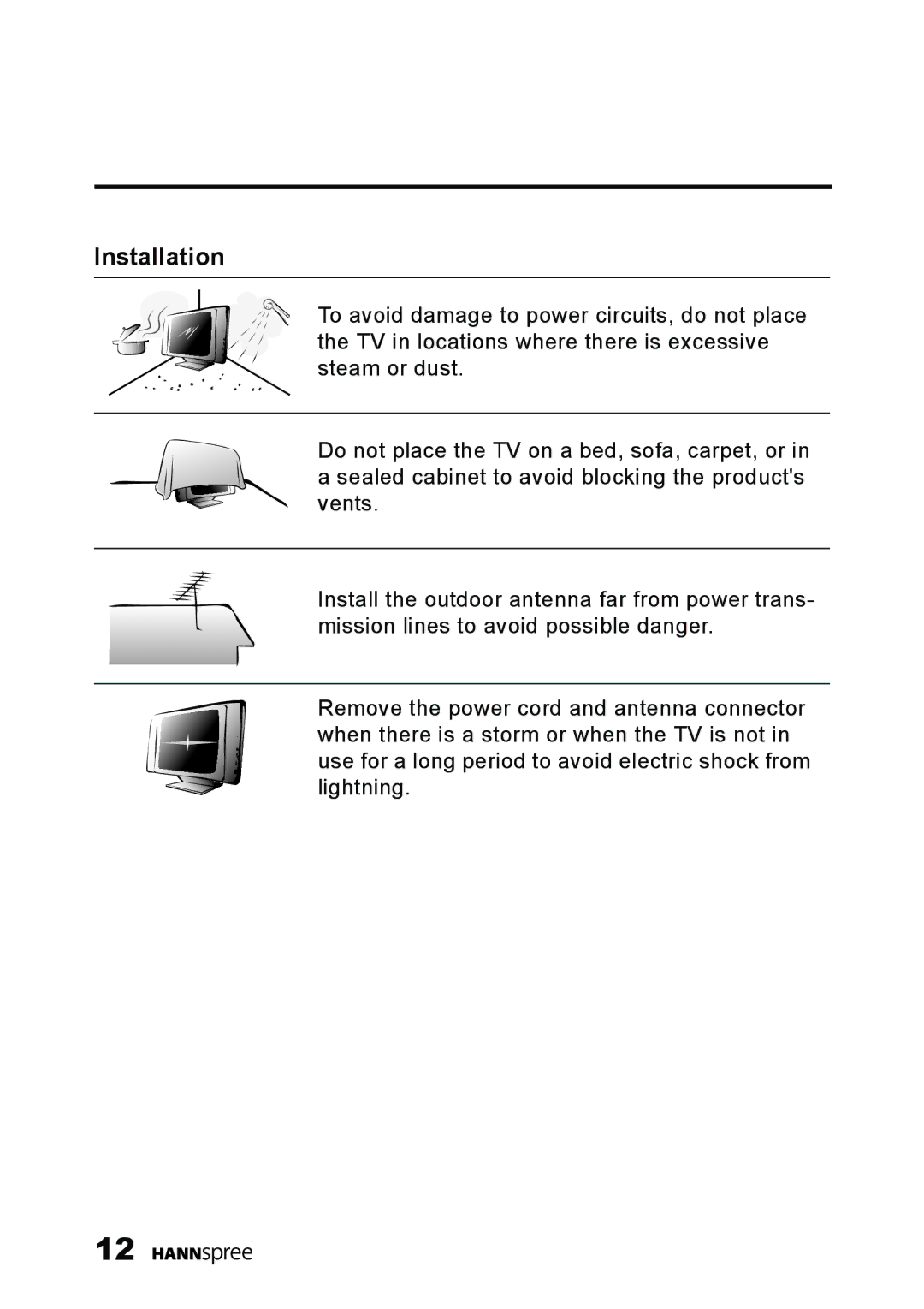 HANNspree ST40-12A1 manual Installation 