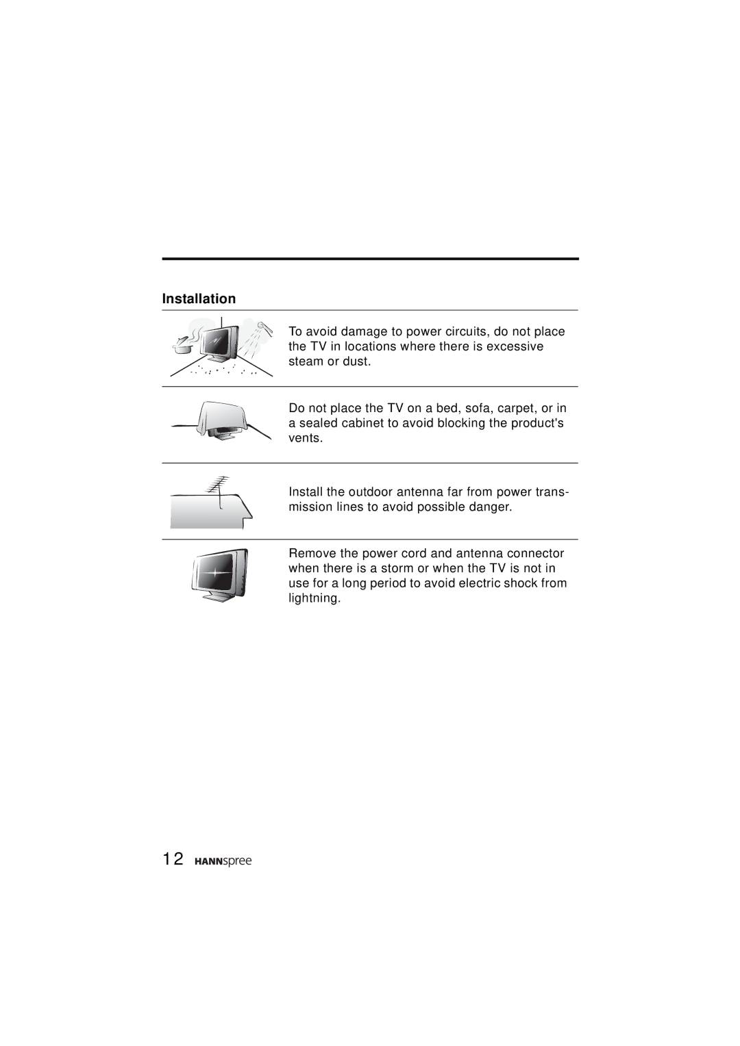 HANNspree ST43-15A1 manual Installation 