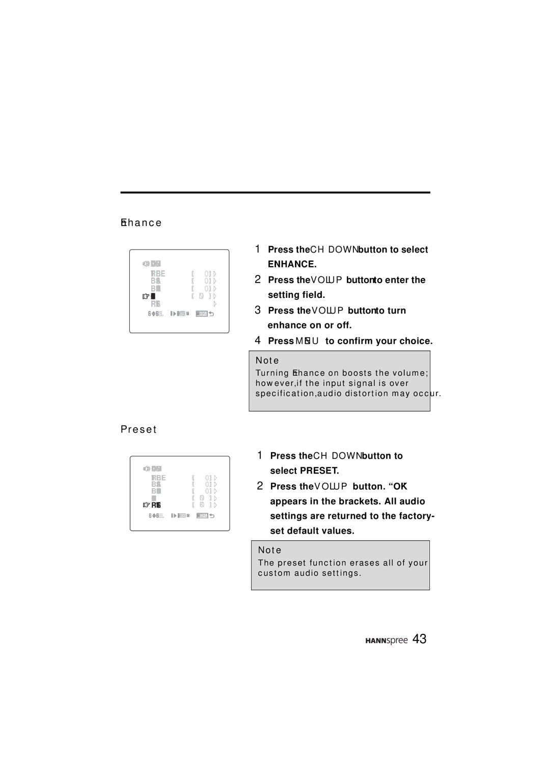 HANNspree ST48-12A1 user manual Enhance 