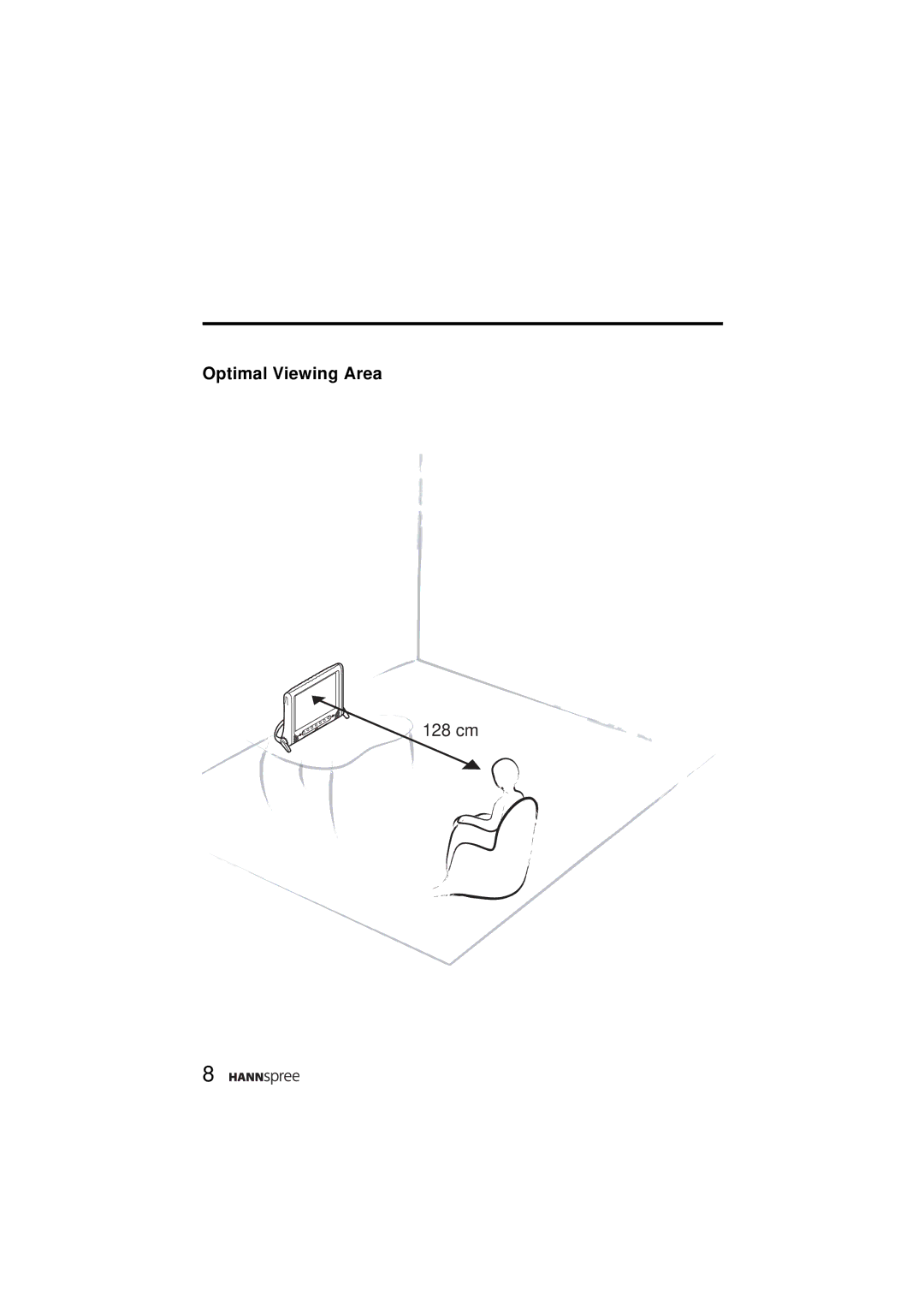 HANNspree ST48-12A1 user manual Optimal Viewing Area 