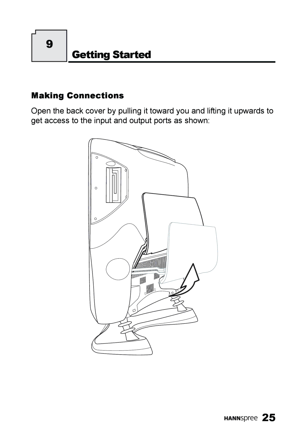 HANNspree ST59-23A1 user manual Getting Started, Making Connections 