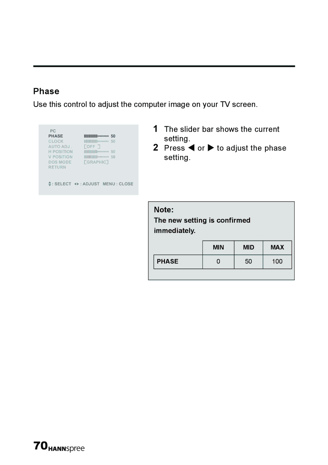 HANNspree T232 user manual Phase 