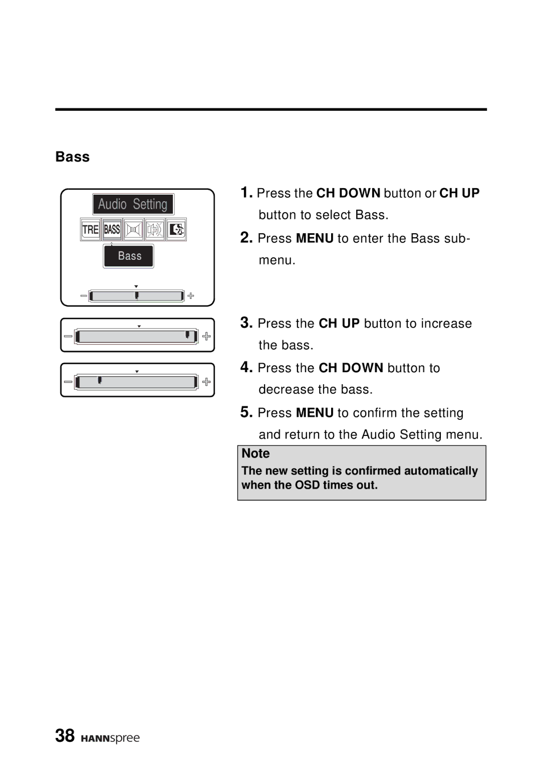 HANNspree WT04-12A1 user manual Bass 